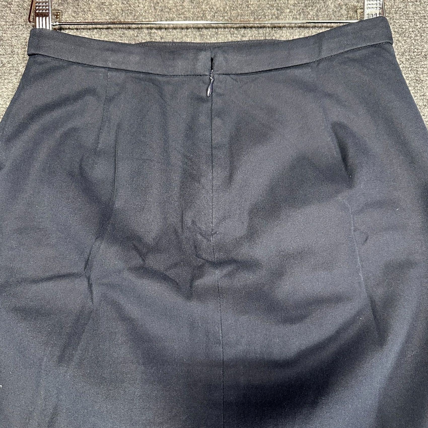J.Crew J.CREW Skirt Womens 0 A-Line Cotton Blend Back Zip Lined Vent Blue Size 25" / US 0 / IT 36 - 7 Thumbnail