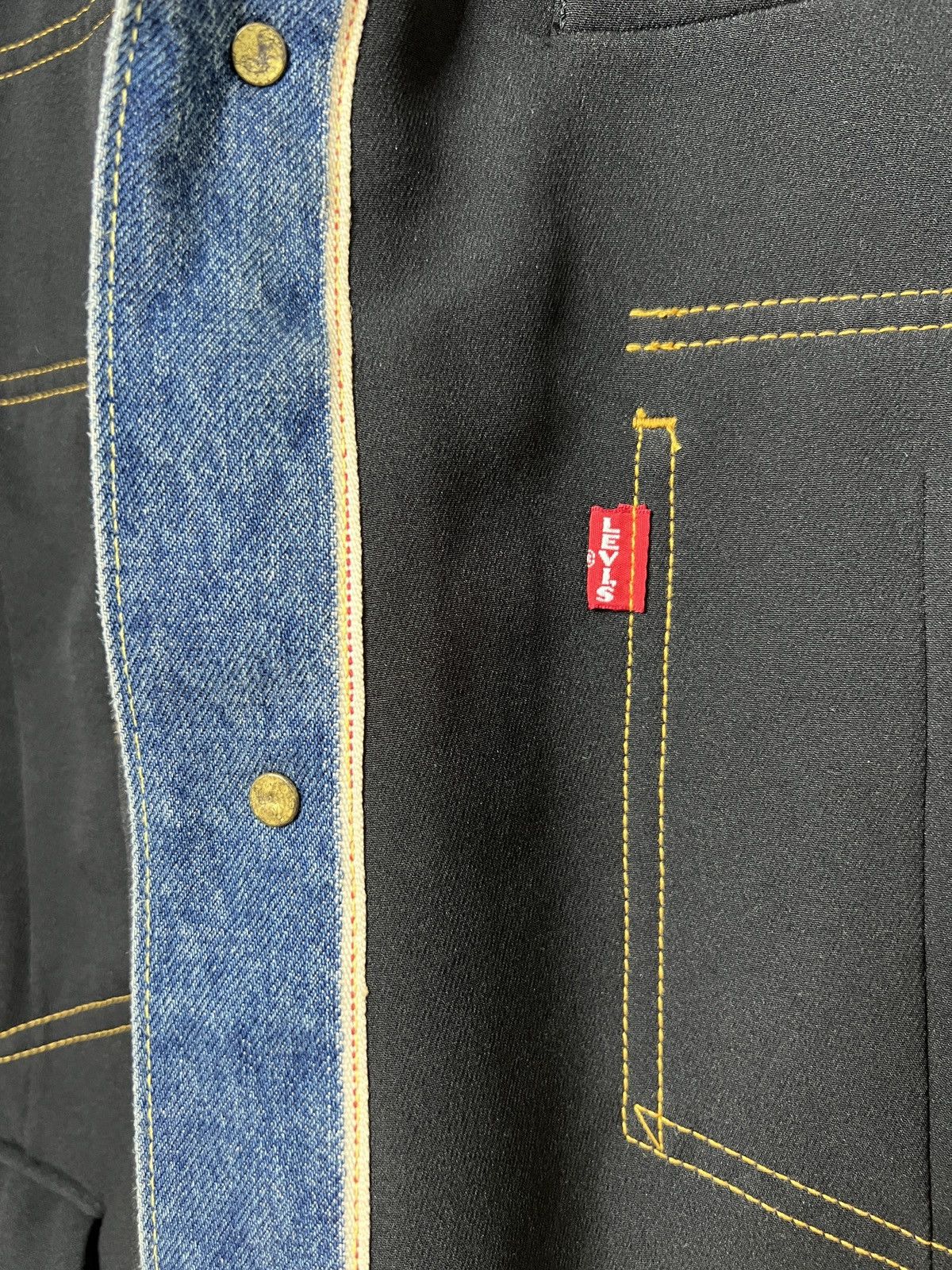 Sacai BNWT Levis + Sacai Reversible Blazer Denim Jacket w/ Pins Size US M / EU 48-50 / 2 - 3 Thumbnail