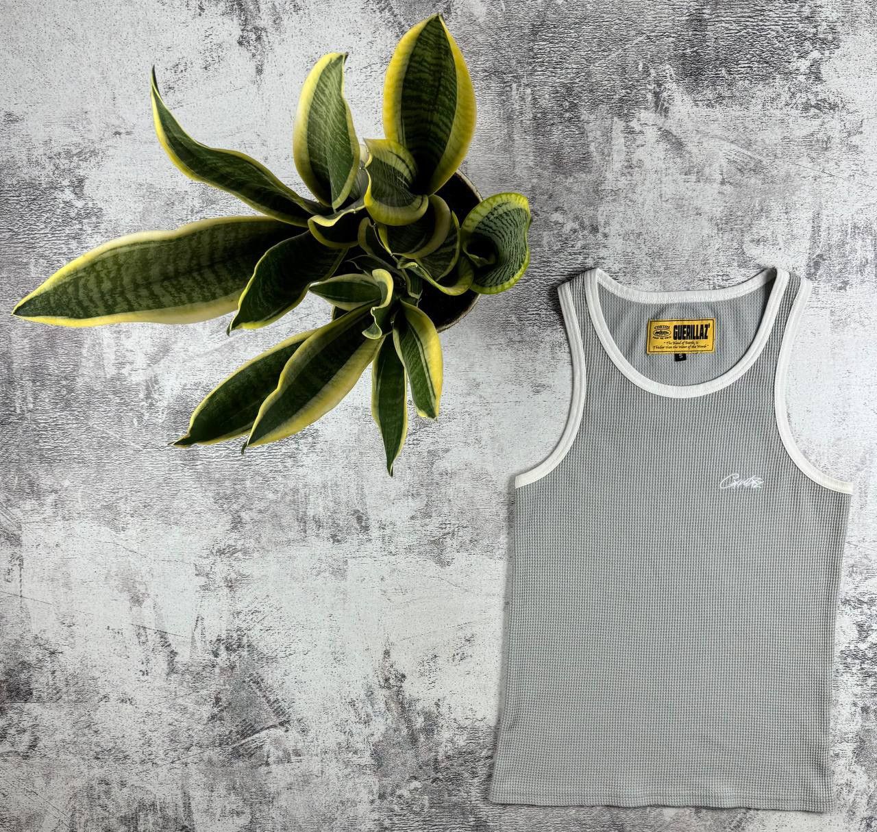 Corteiz CORTEIZ Tank Top Black small logo size S-M | Grailed