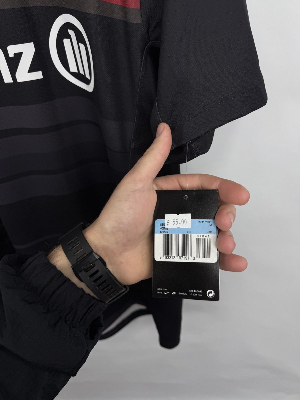Nike 🇬🇧❗️NEW 2014 Nike Saracens Rugby Jersey Allianz CNBC Rare Size US M / EU 48-50 / 2 - 11 Thumbnail