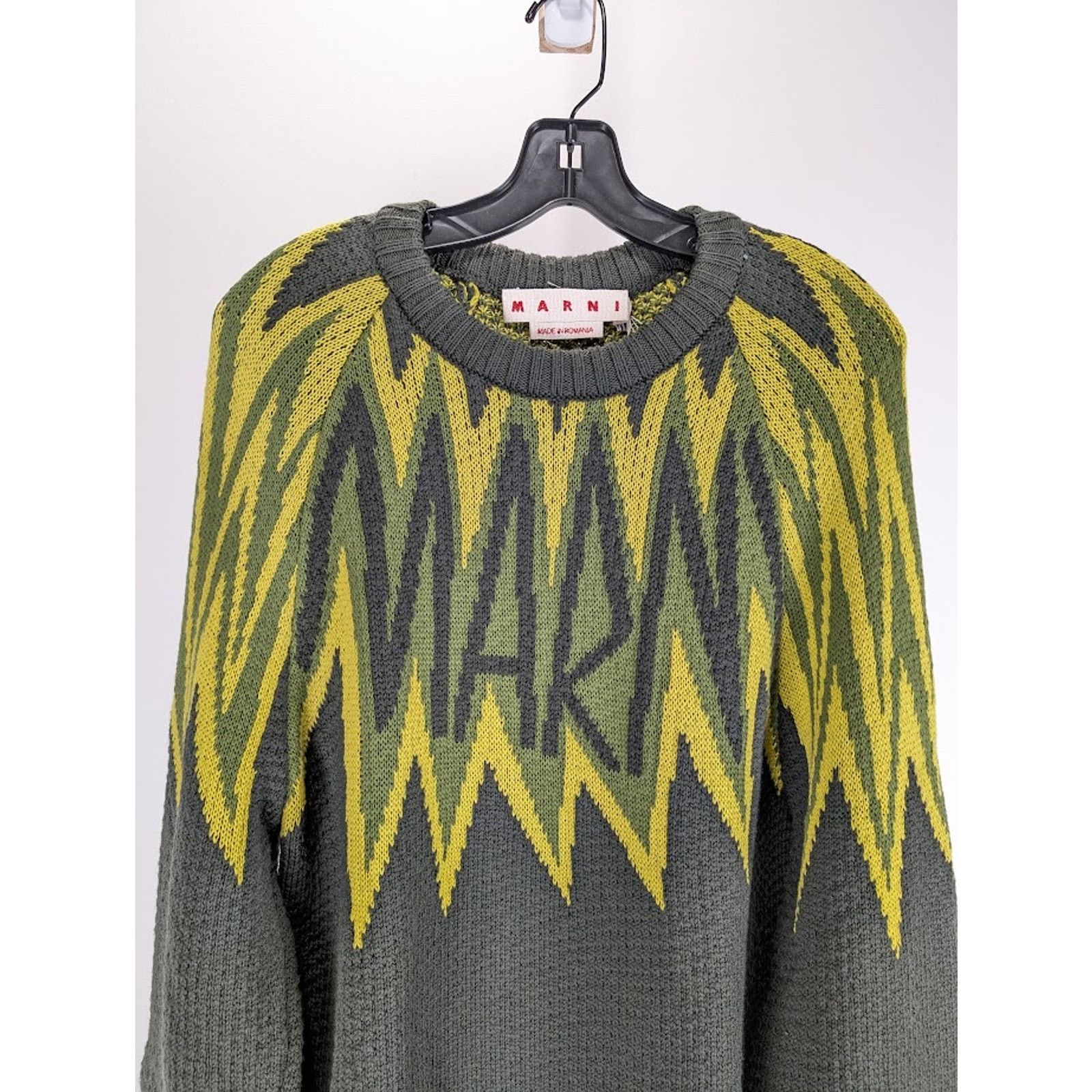 Marni o1rshd1 Fire Island Logo WV Gauge in Leav Green Size US L / EU 52-54 / 3 - 3 Thumbnail
