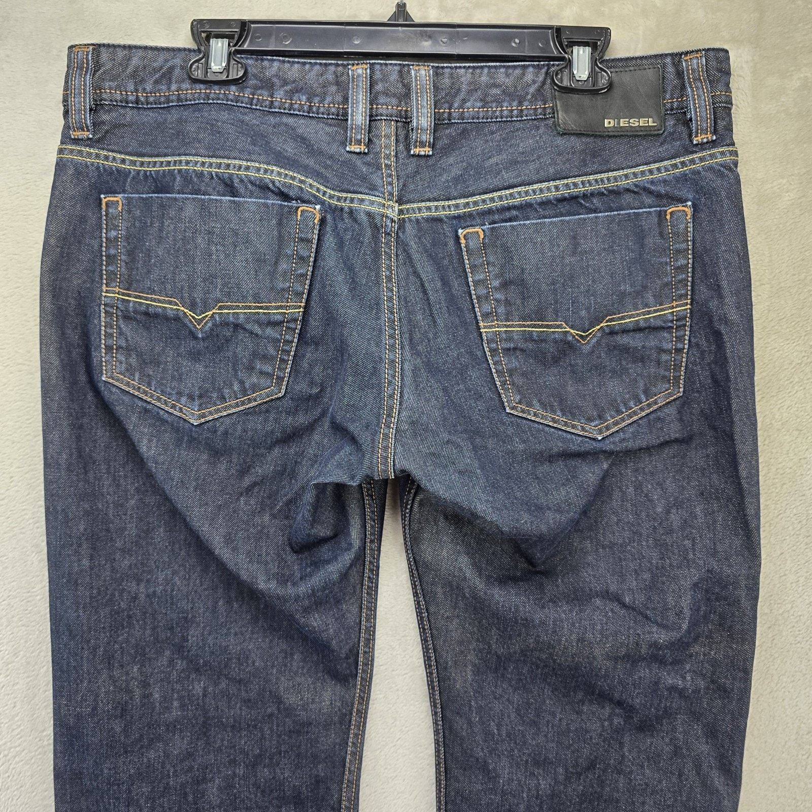 Diesel Diesel Viker Jeans Mens 36x32 Regular Straight Wash 0088Z Size US 36 / EU 52 - 9 Thumbnail