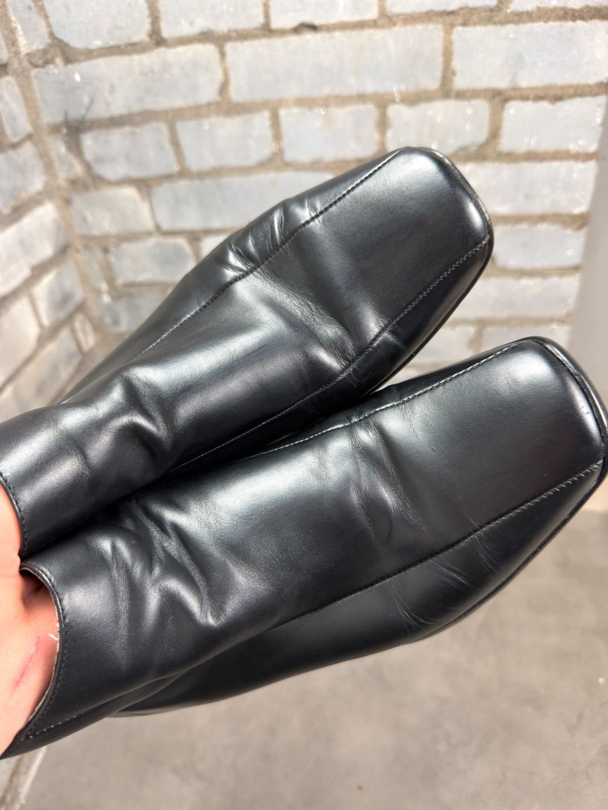 Prada Prada 90’s square toes archive high top leather boots Size US 9.5 / EU 42-43 - 10 Thumbnail