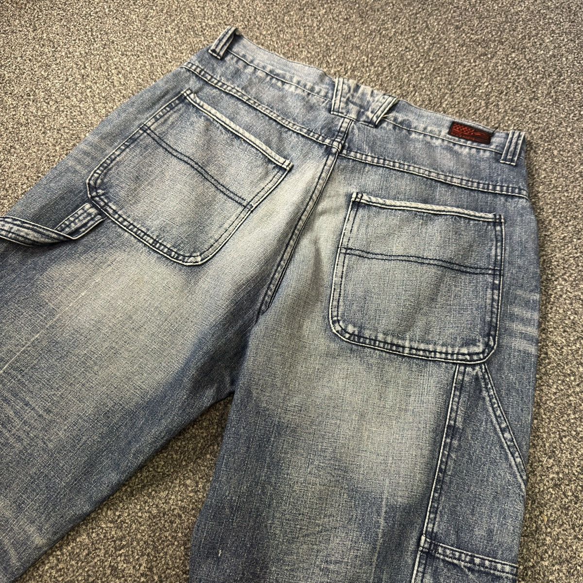 Hypebeast Vans Skateboard Dungaree Baggy Pants Y2k Style Size US 32 / EU 48 - 6 Thumbnail