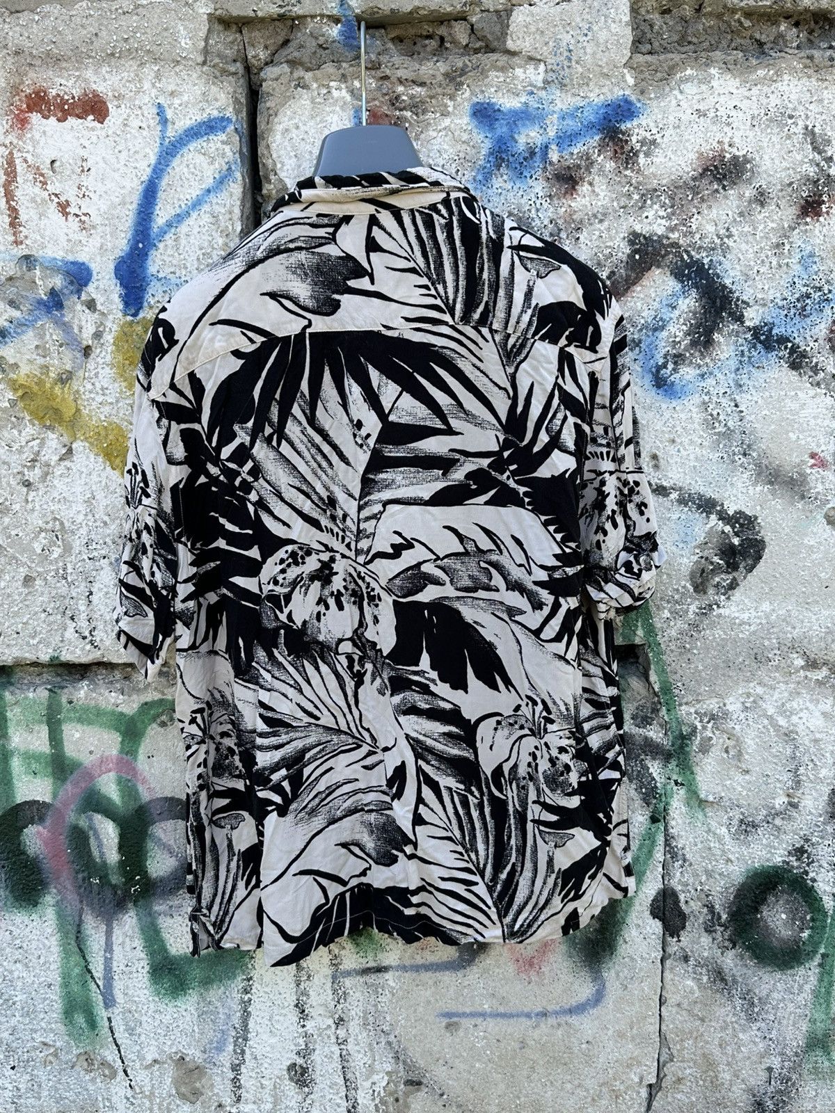 Allsaints × Japanese Brand All Saints Shirt White Oriental Bird Pattern Hawaiian Lanai Size US L / EU 52-54 / 3 - 2 Thumbnail