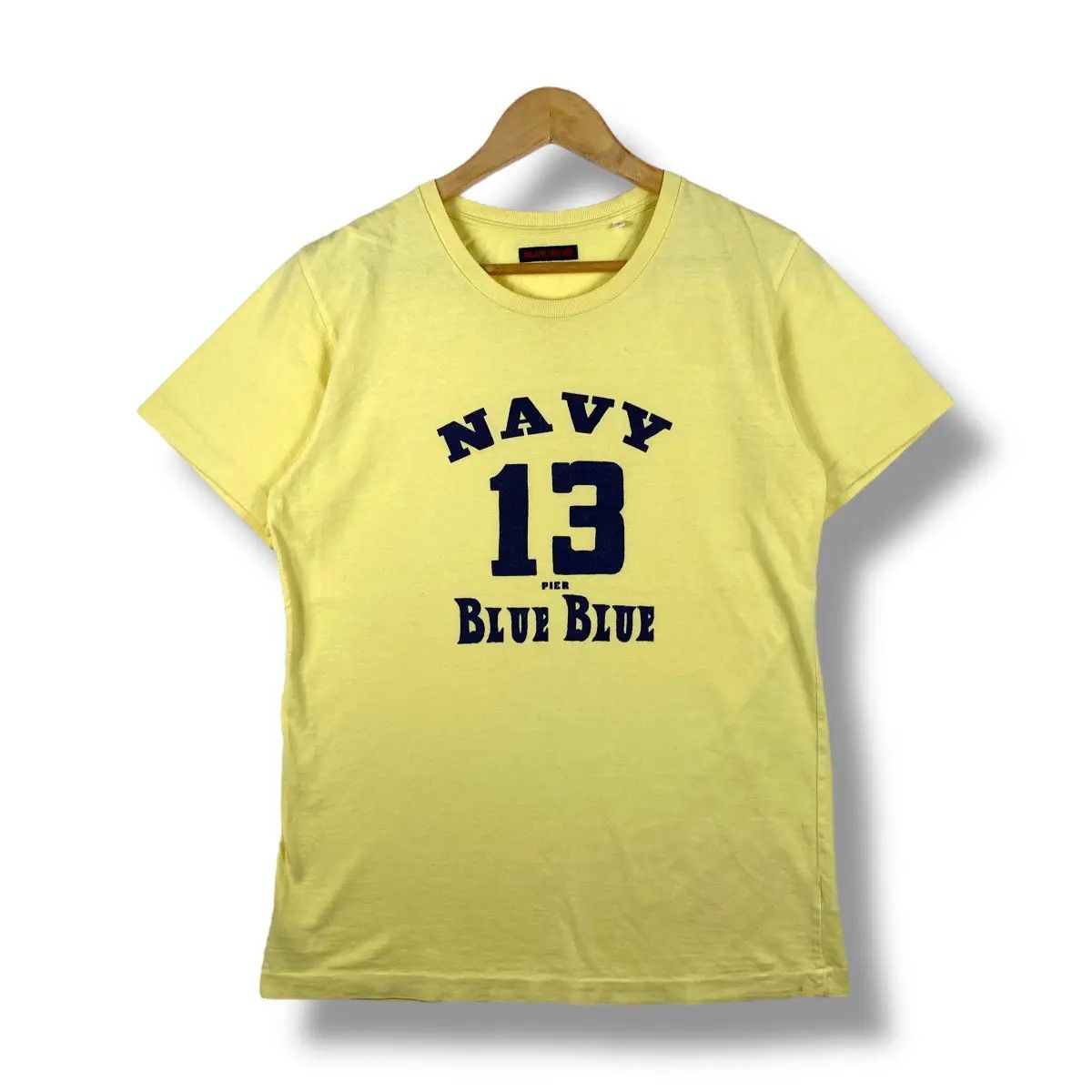 Blue Blue Japan Japanese Brand BLUE BLUE Navy 13 Graphic Tee Shirt Size 2 Size M / US 6-8 / IT 42-44 - 1 Thumbnail