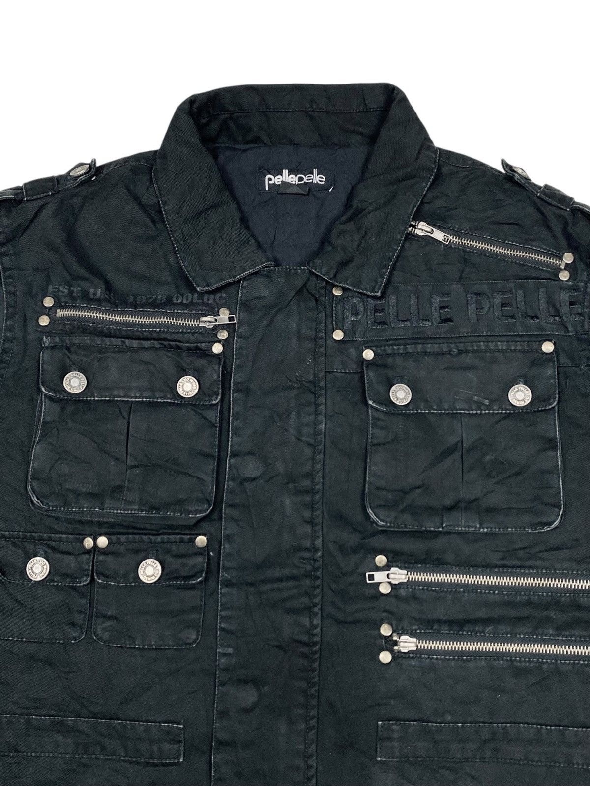 Pelle Pelle 1990s Pelle Pelle - Multizips Cargo Jacket Size US M / EU 48-50 / 2 - 4 Thumbnail