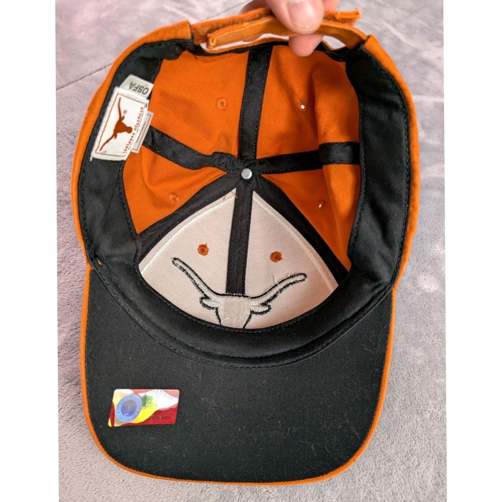 NCAA VINTAGE Texas Longhorns Hat Burnt Orange Embroidered Logo Adjustable Cap OSFA NCAA Size ONE SIZE - 4 Thumbnail