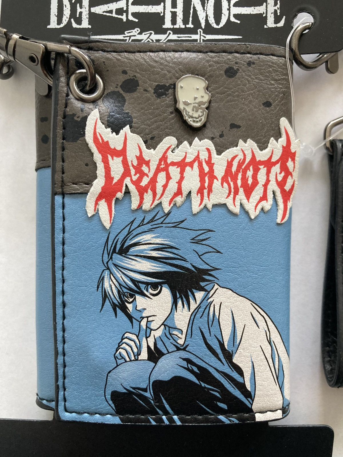 Hot Topic DEATH NOTE WALLET TRIFOLD W/ CHAIN L LIGHT YAGAMI BIOWORLD🆕 Size ONE SIZE - 5 Thumbnail