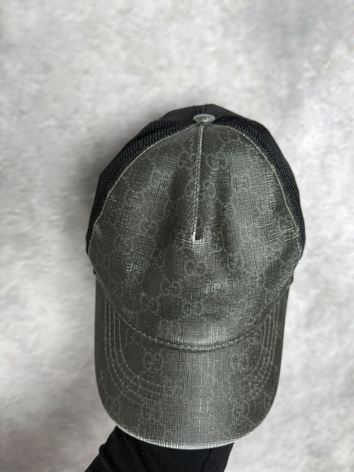 Gucci Gucci monogram GG hat cap grey Size ONE SIZE - 4 Thumbnail