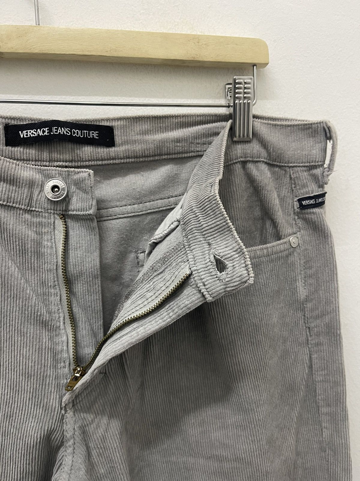 Versace Jeans Couture Rare Vintage VERSACE JEANS COUTURE Corduroy Pant Size US 33 - 12 Thumbnail