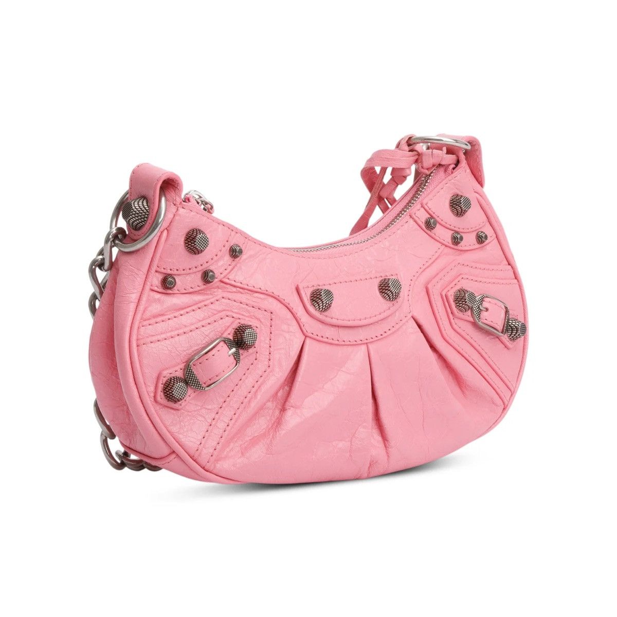 Balenciaga BALENCIAGA Pink Leather Shoulder Bag Size ONE SIZE - 5 Thumbnail