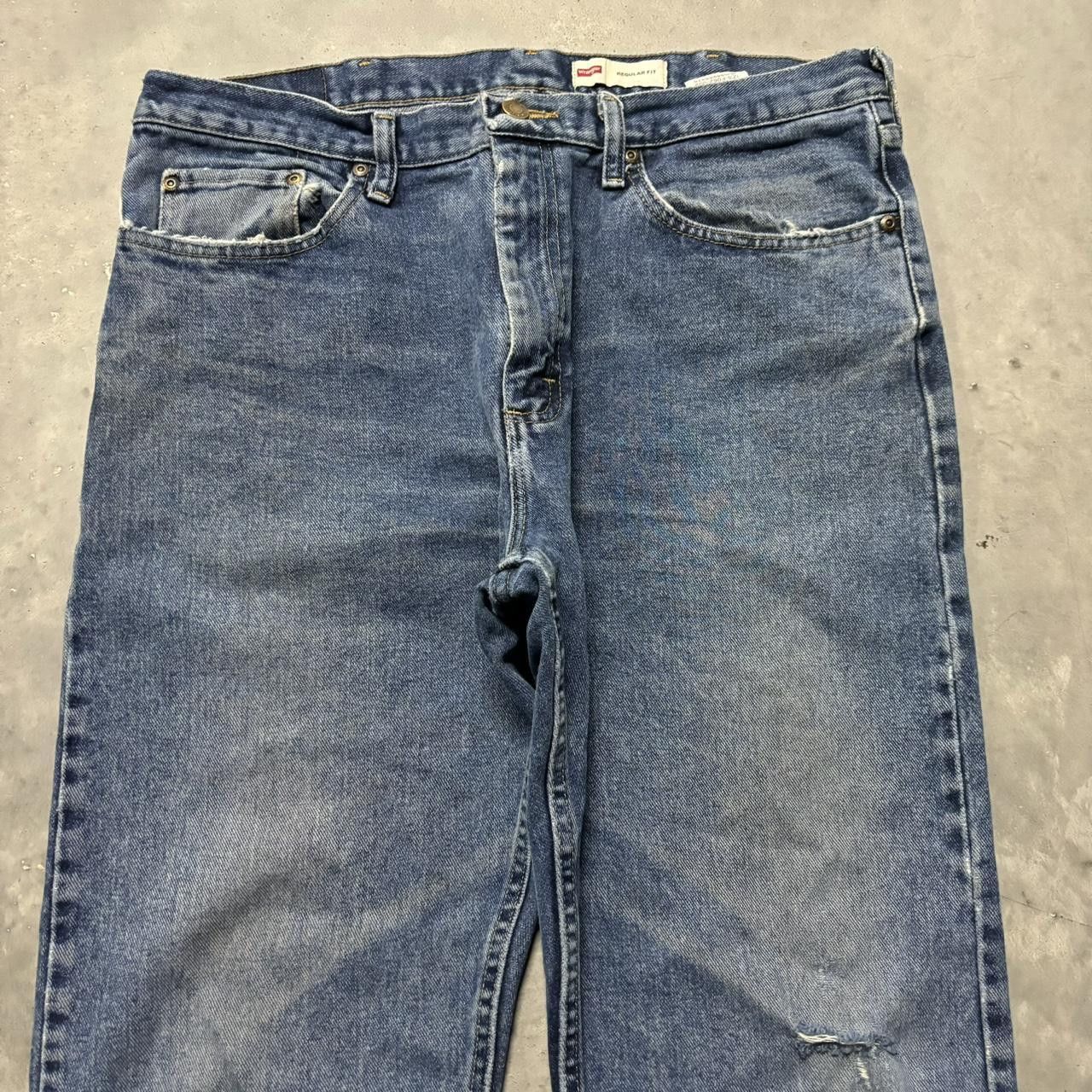 Japanese Brand × Vintage Crazy Vintage Y2K/2000s Grunge Dark Wash Essential Denim Jeans! Size US 36 / EU 52 - 5 Thumbnail