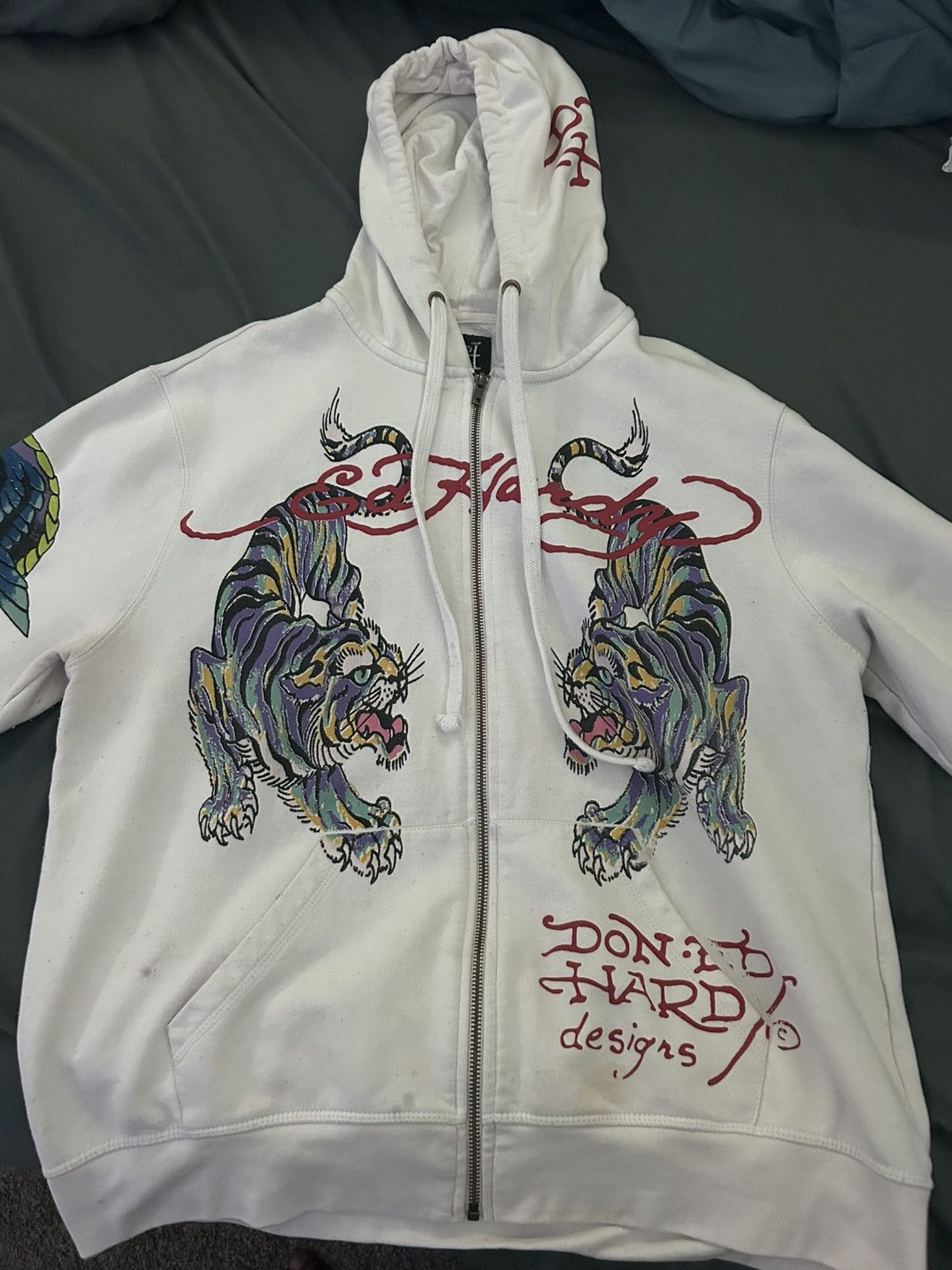 Ed Hardy Ed Hardy Tiger Zip-Up Hoodie Size US L / EU 52-54 / 3 - 1 Thumbnail