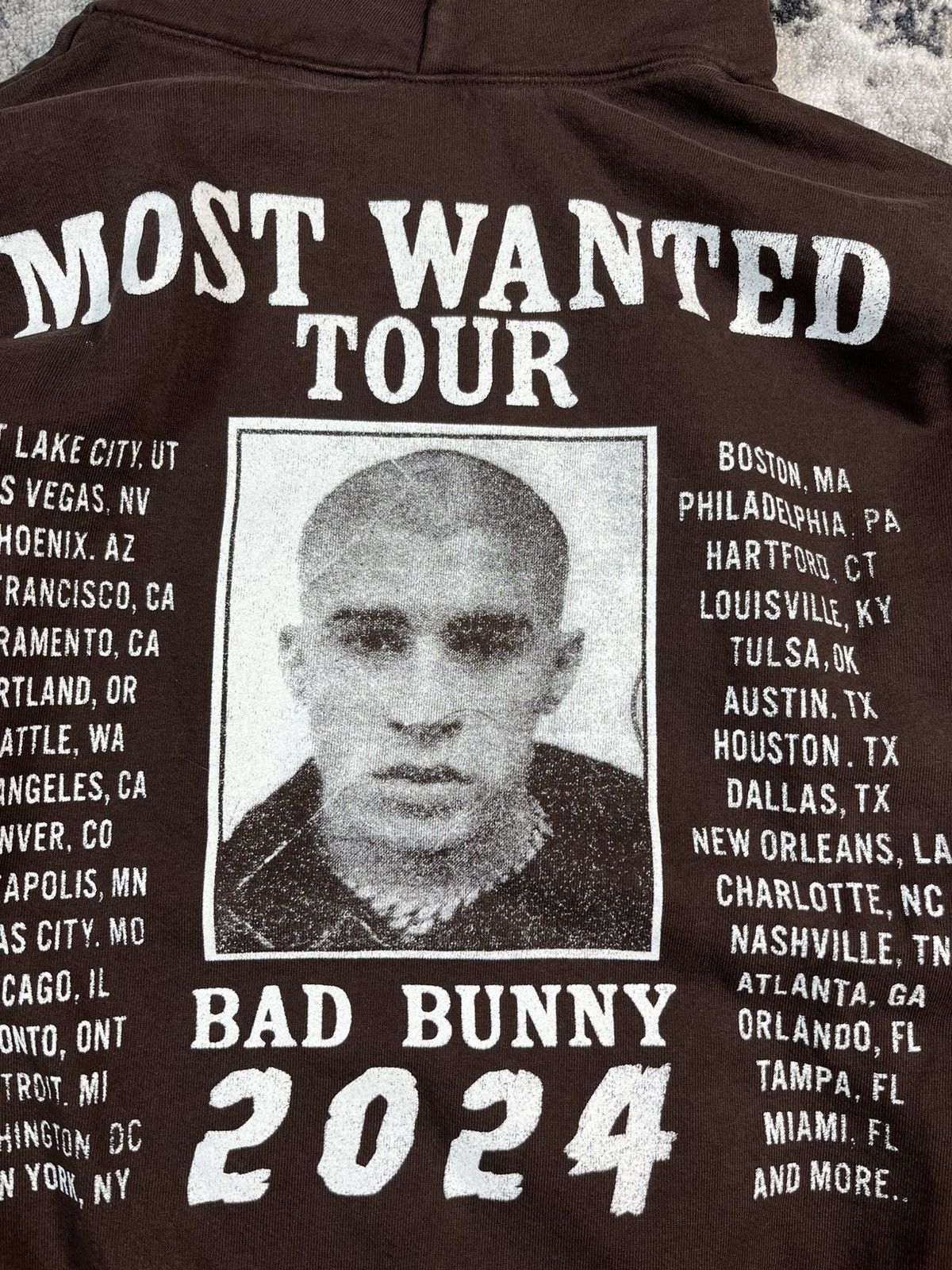 Band Tees Bad Bunny Most Wanted Tour Hoodie 2024 XL Size US XL / EU 56 / 4 - 11 Thumbnail