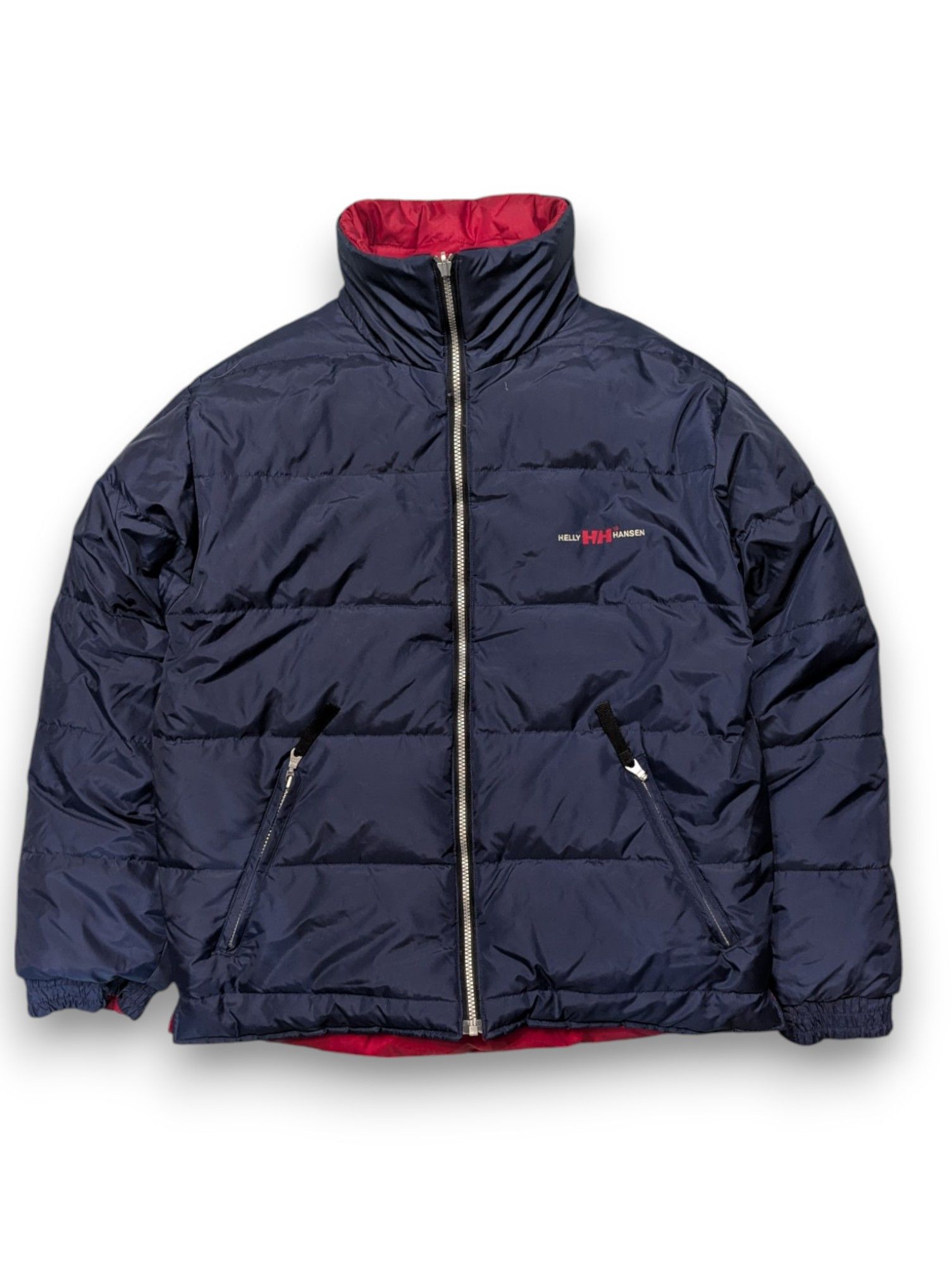 Helly Hansen Reversible Down Puffer Jacket Navy Red Men's M