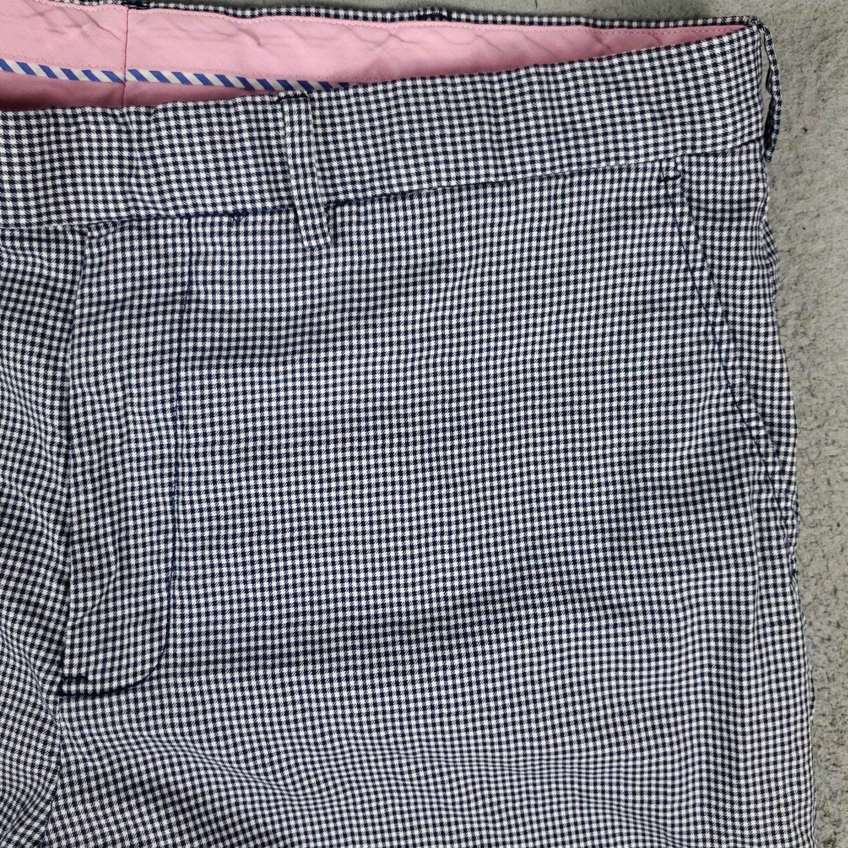 Ralph Lauren VINTAGE Ralph Lauren Shorts Mens Size 38 Flat Front Chino Blue Check Casual Office Classics Size US 38 / EU 54 - 3 Thumbnail