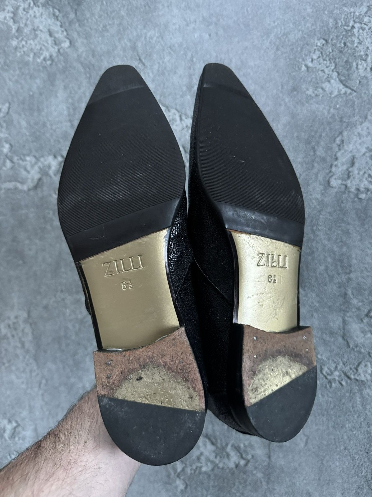 Zilli Zilli leather stingray skin shoes casual luxury Size US 8.5 / EU 41-42 - 11 Thumbnail