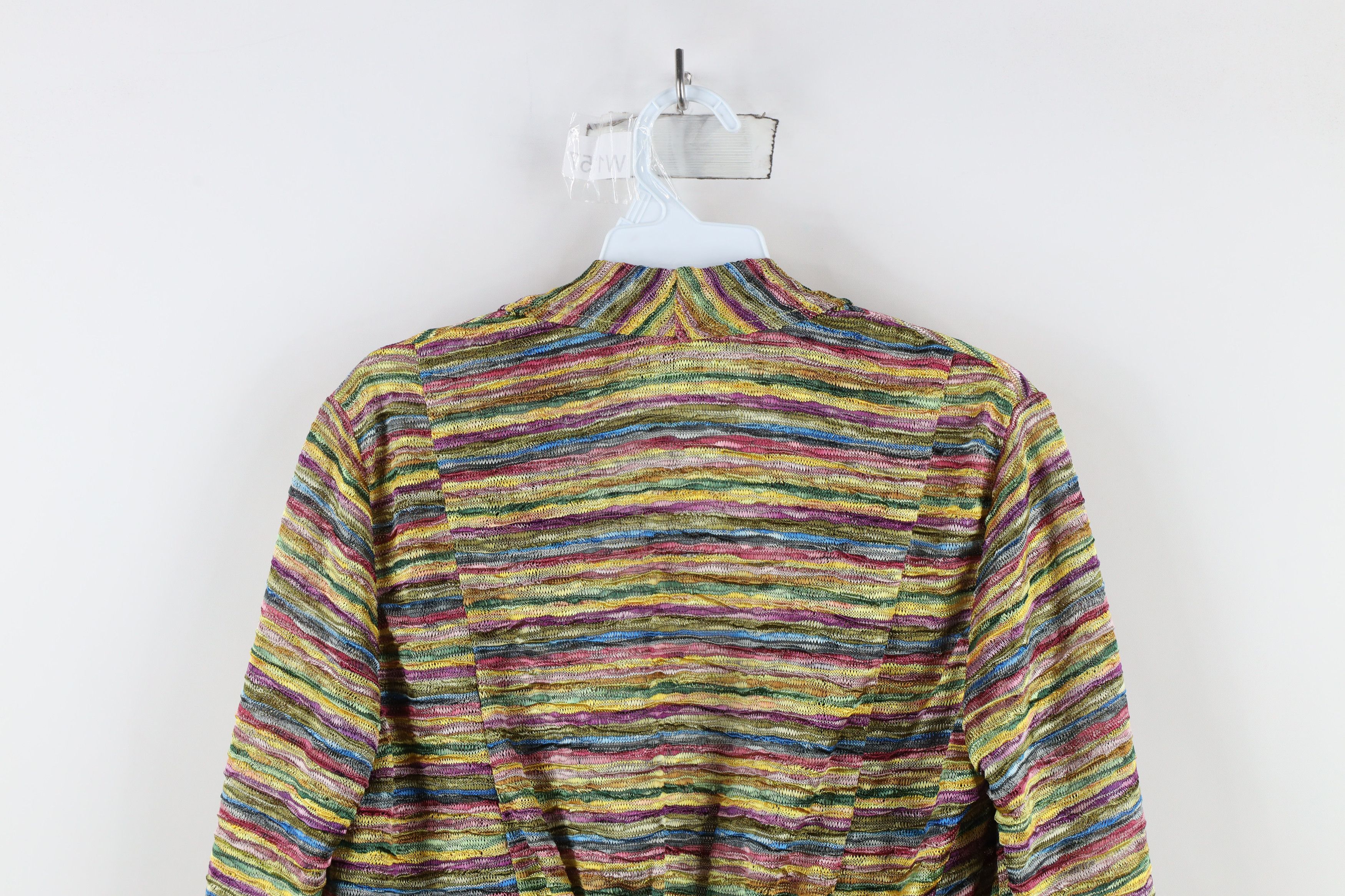 Vintage Deadstock Vintage 90s Style Knit Open Front Cardigan Sweater Size S / US 4 / IT 40 - 8 Thumbnail