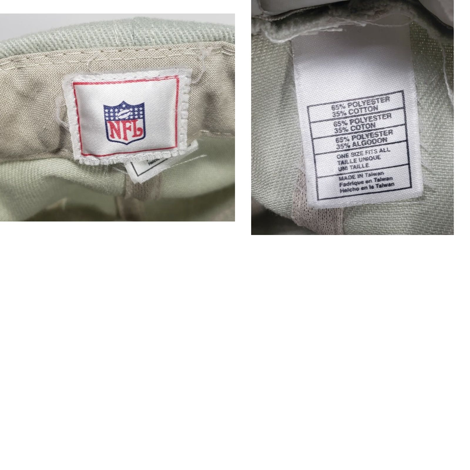 NFL VINTAGE NFL Kansas City KC Baseball Style Hat Cap With Strap Beige 90's Size ONE SIZE - 8 Thumbnail