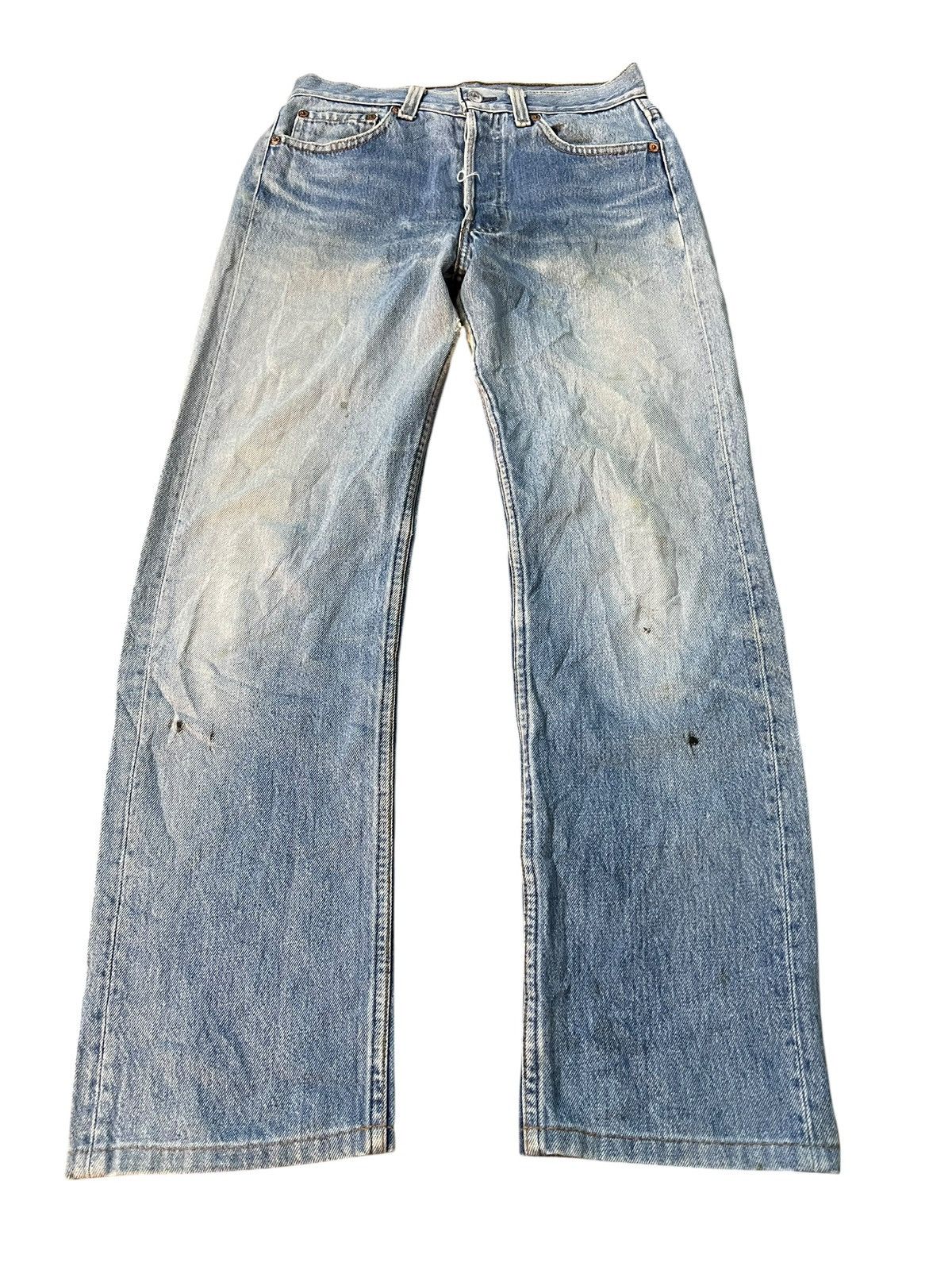 Levi's Vintage Levis 501 Distressed Faded Dirty Jean Size US 28 / EU 44 - 1 Thumbnail