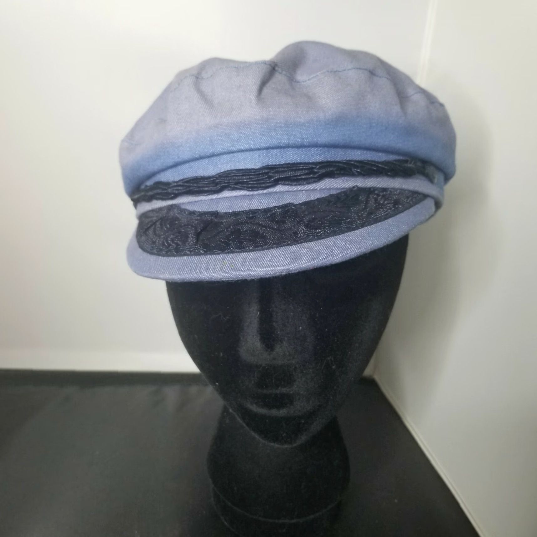Vintage VINTAGE Greek Fisherman Wool Hat M Blue 7 1/4 Fishing Anchor Sail Men Mens Hat Wool Greek Fisherman Vintage Size M Blue Navy Size ONE SIZE - 2 Thumbnail