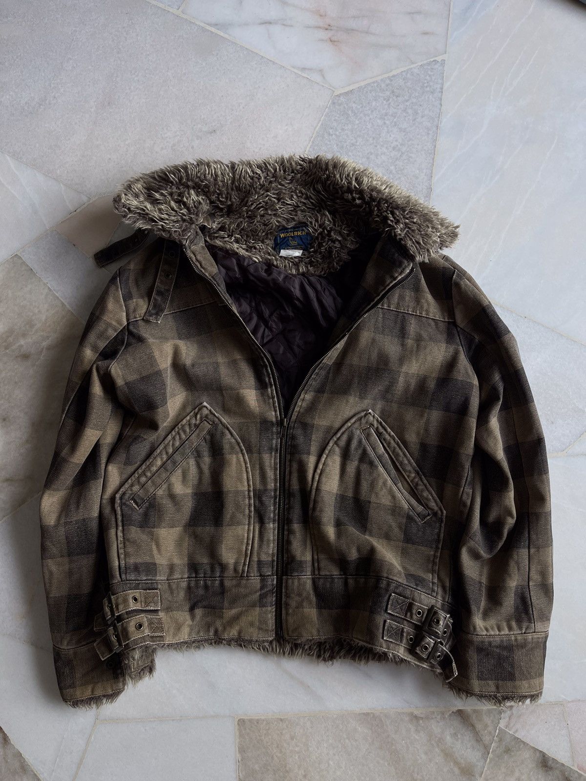 Vintage × Woolrich Woolen Mills 90s Woolrich Plaid Tartan Zip Jacket Size US L / EU 52-54 / 3 - 2 Thumbnail