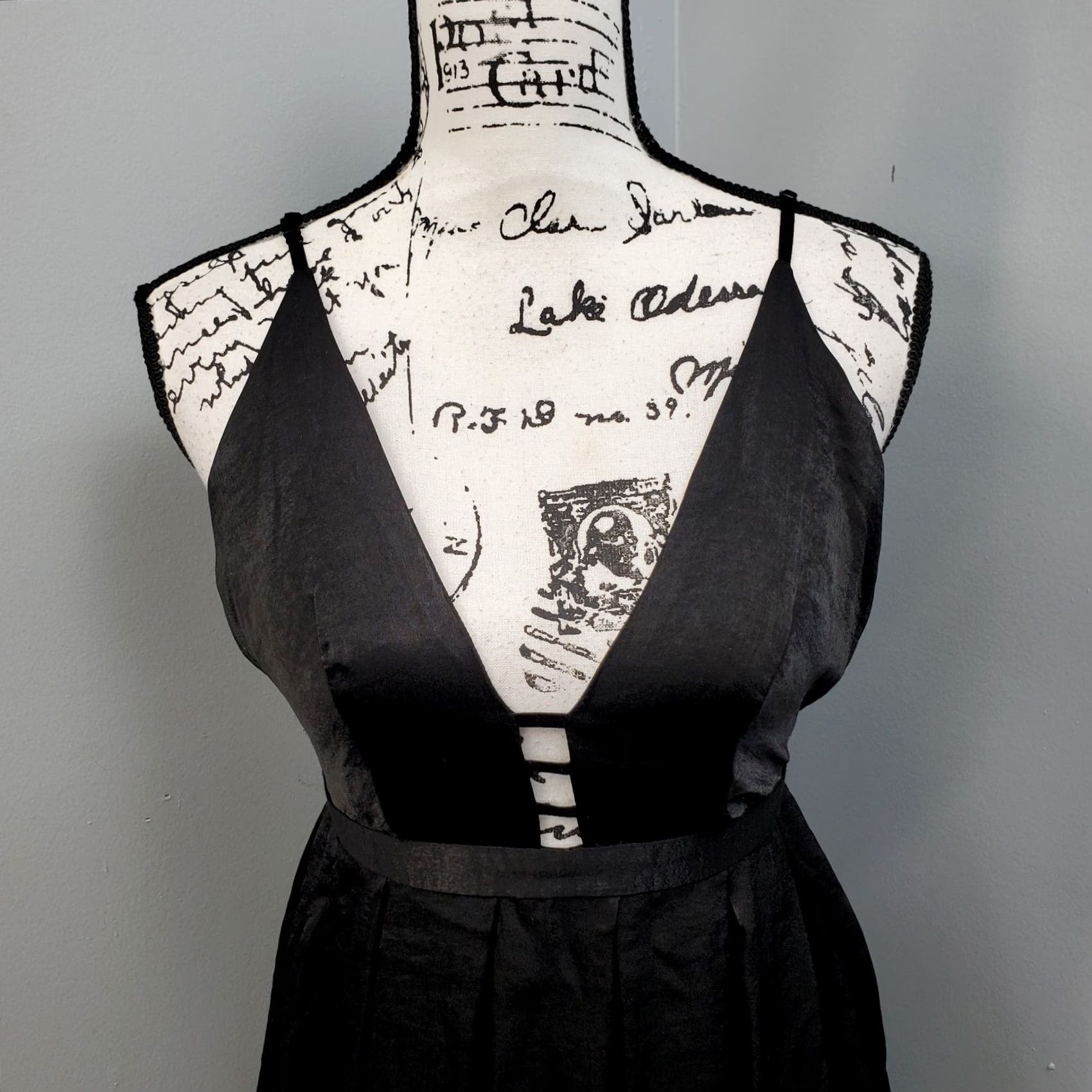Free People Free People Women's Mini Dress 2 Black Lined Swing Hem Deep V Neck Backless Zipper XS-XL Not Applicable Size XS / US 0-2 / IT 36-38 - 3 Thumbnail