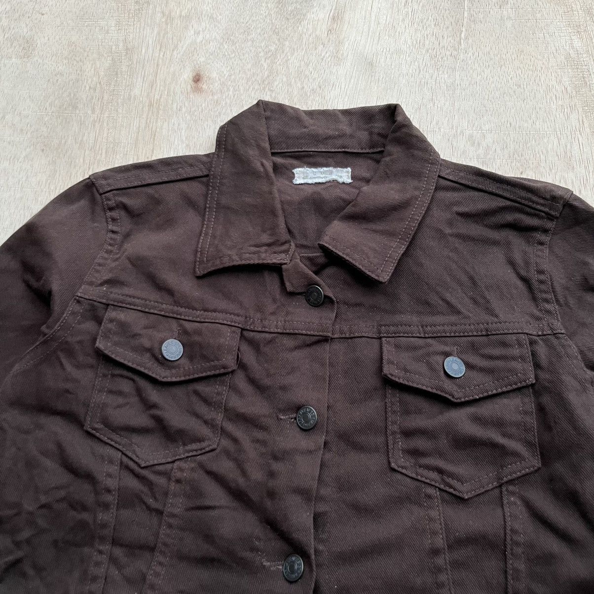 GOA GOA JAPANESE BRAND VINTAGE TRUCKER DENIM CROPED DARK BROWN Size M / US 6-8 / IT 42-44 - 2 Thumbnail