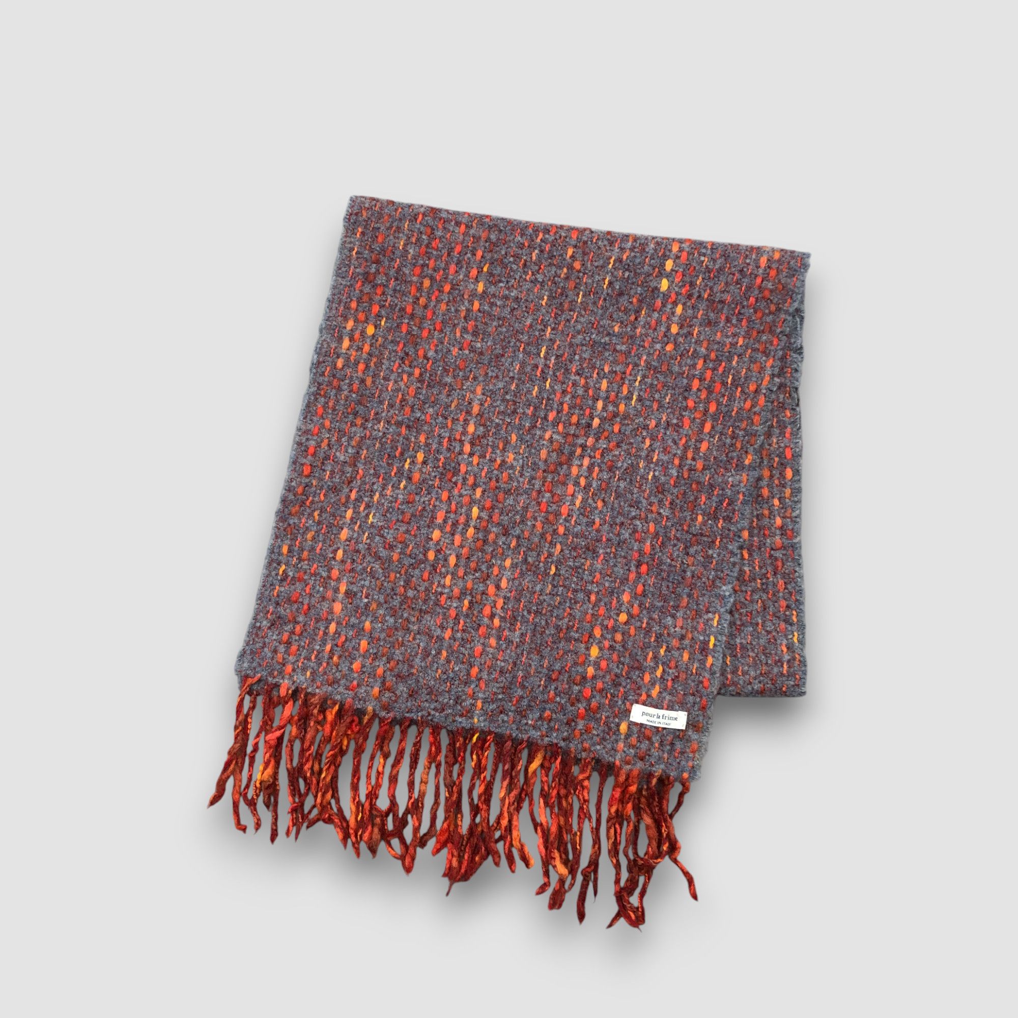 Vintage Vintage Pour La Frime Scarf Muffler Wool Cashmere Scarves Size ONE SIZE - 3 Thumbnail