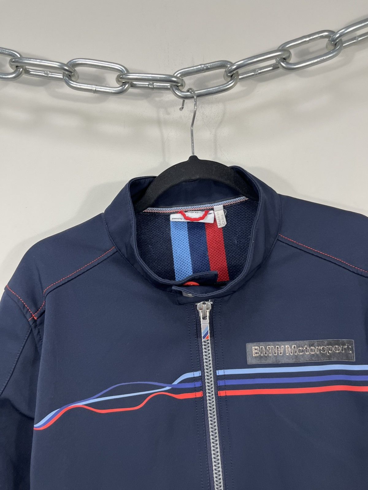 BMW Vintage BMW Motorsport Men’s Navy Full Zip Racing Jacket Size US L / EU 52-54 / 3 - 4 Thumbnail