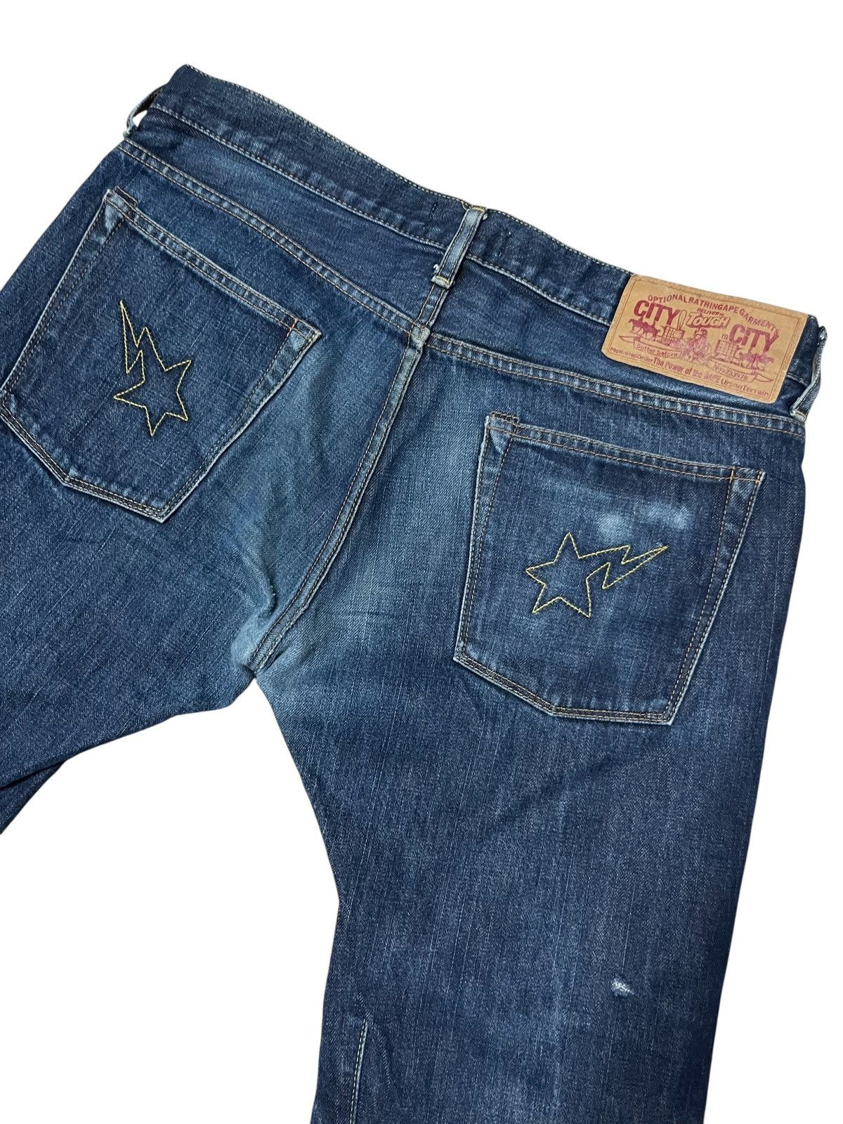 Bape OG Bape Bapesta Blue Jeans Denim size 36 Size US 36 / EU 52 - 2 Thumbnail