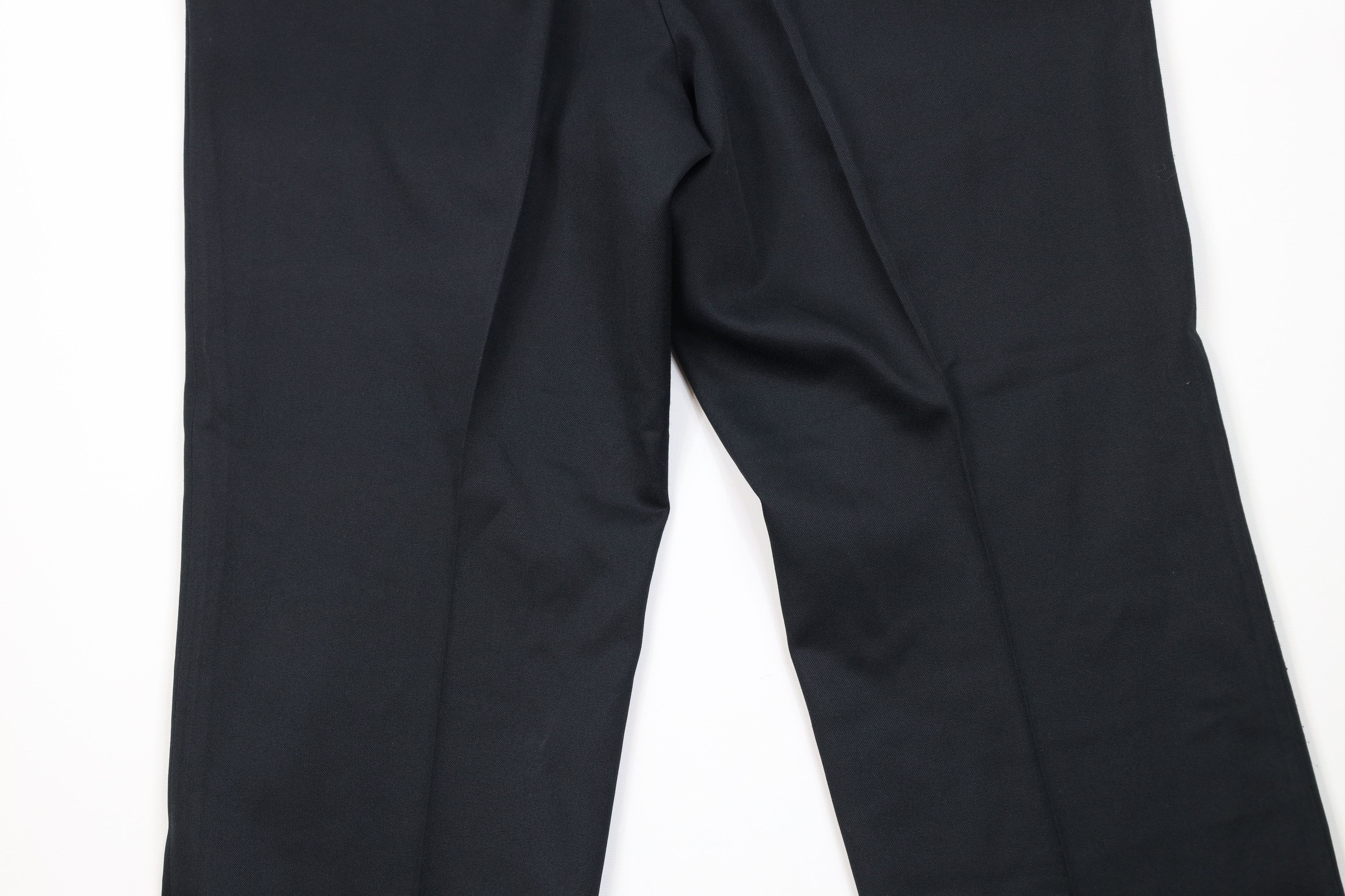 Vintage Vintage 70s Streetwear Knit Wide Leg Chino Pants Black USA Size US 34 / EU 50 - 12 Thumbnail