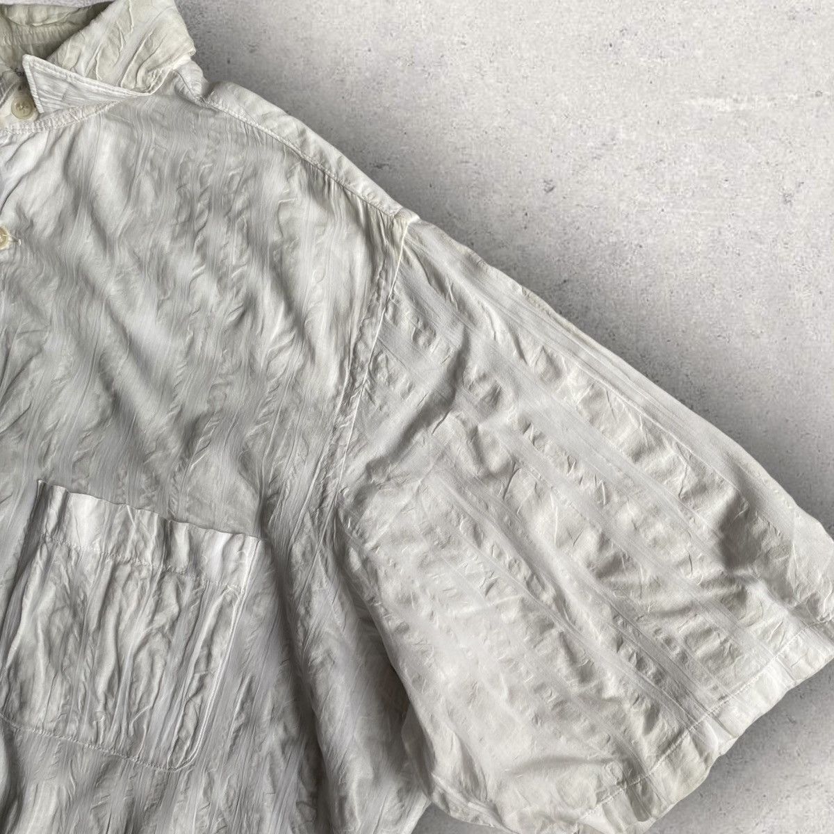 Yohji Yamamoto Y’s For Men Wrinkle Oversized Shirt Size US L / EU 52-54 / 3 - 3 Thumbnail