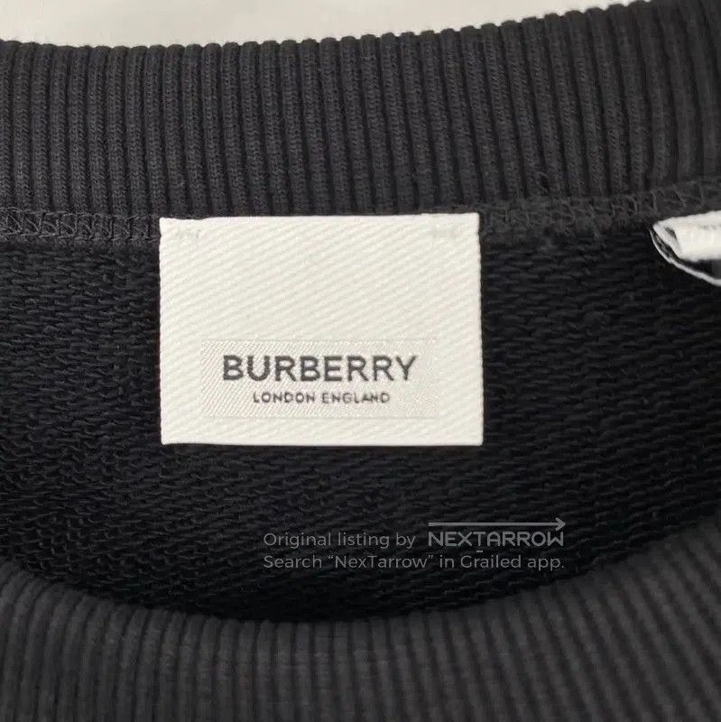 Burberry Burberry Men's Black Cotton Long Sleeve Sweatshirt. Size US M / EU 48-50 / 2 - 3 Thumbnail