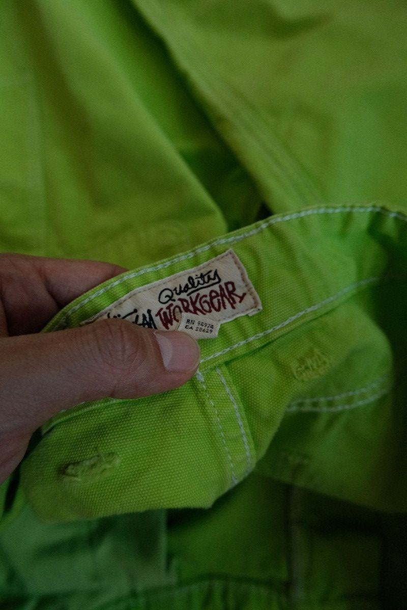 Stussy Lime Double Knee Workwear Pants Size US 32 / EU 48 - 10 Thumbnail