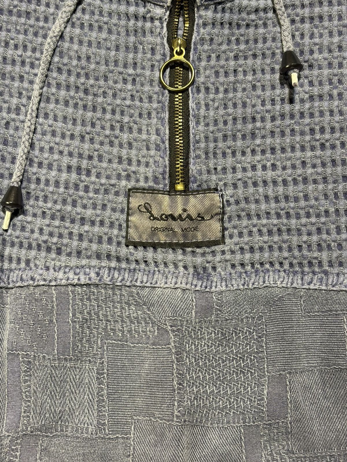 Vintage Vtg drawstring high collared anorak sutro patchwork jackets Size US L / EU 52-54 / 3 - 5 Thumbnail