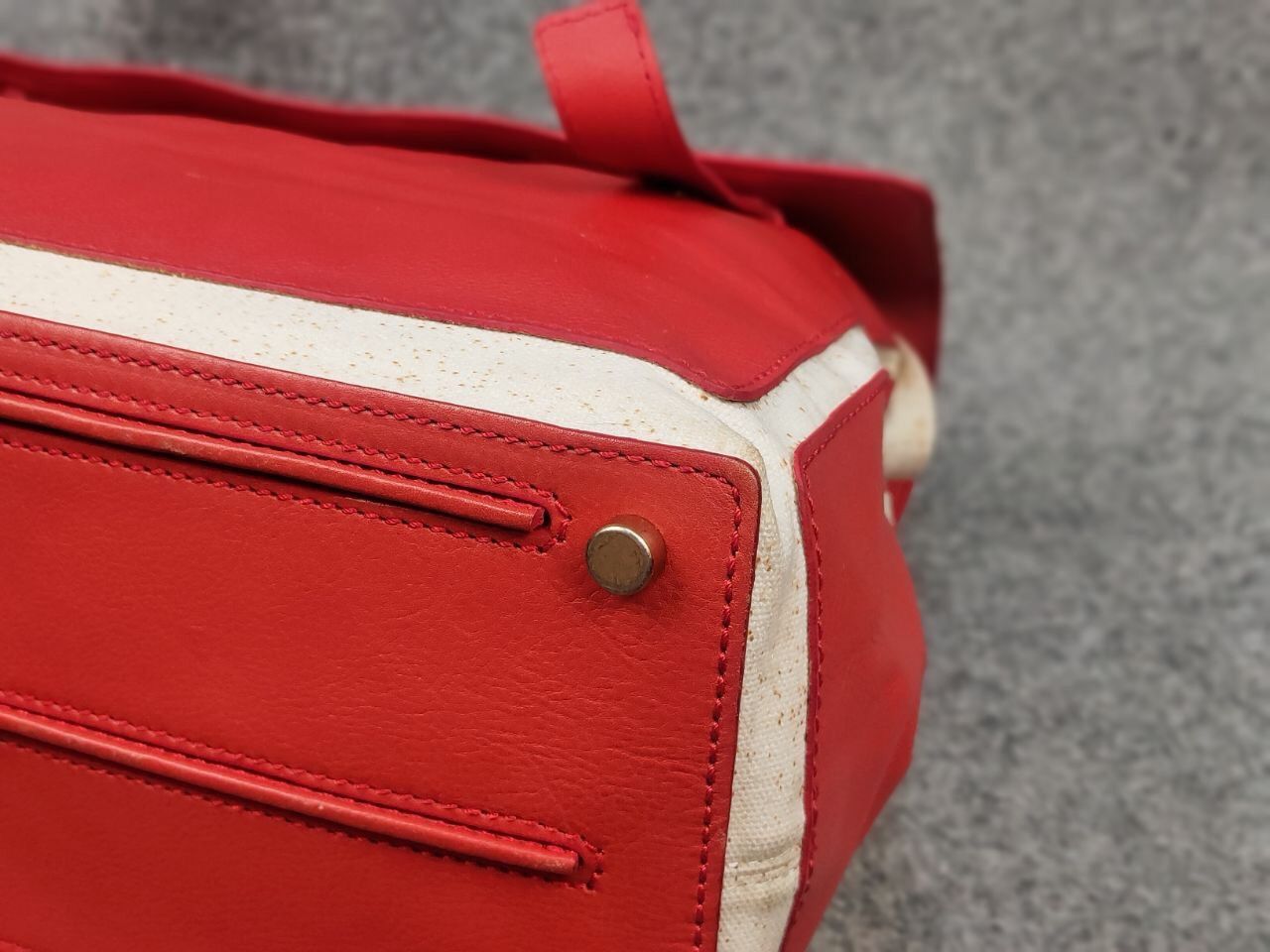 Yves Saint Laurent Yves Saint Laurent YSL Muse Two Hand Bag Red Leather Satchel Size ONE SIZE - 15 Thumbnail