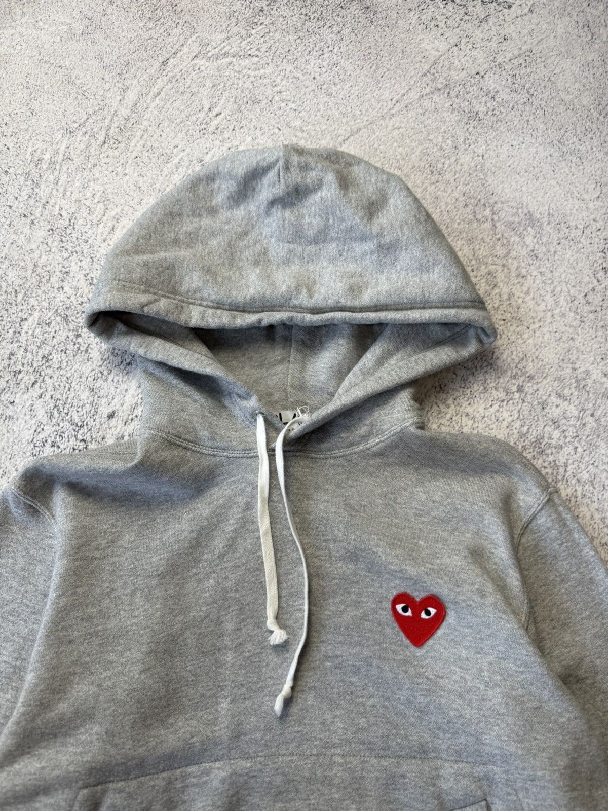 Comme des Garcons PLAY Comme Des Garcons Play CDG Grey Hoodie Sweatshirt Japanese Size M / US 6-8 / IT 42-44 - 13 Thumbnail