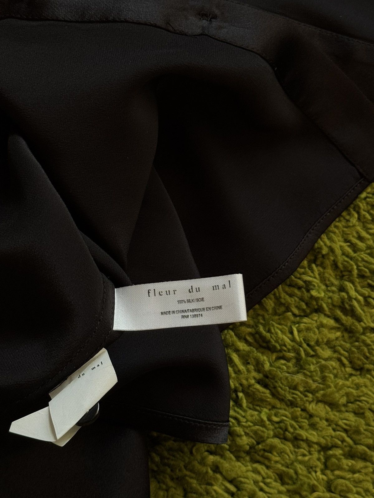 Fleur du Mal Fleur du mal 100% silk avant garde blouse shirt Size M / US 6-8 / IT 42-44 - 7 Thumbnail