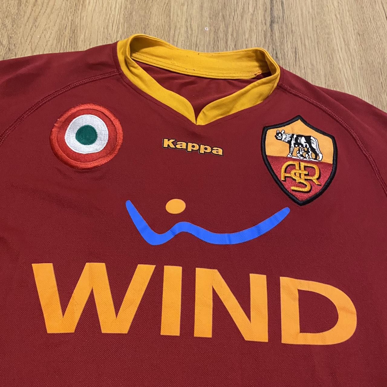 Kappa 2007-08 As Roma Home Wind Kappa Football Shirt Size US S / EU 44-46 / 1 - 3 Thumbnail