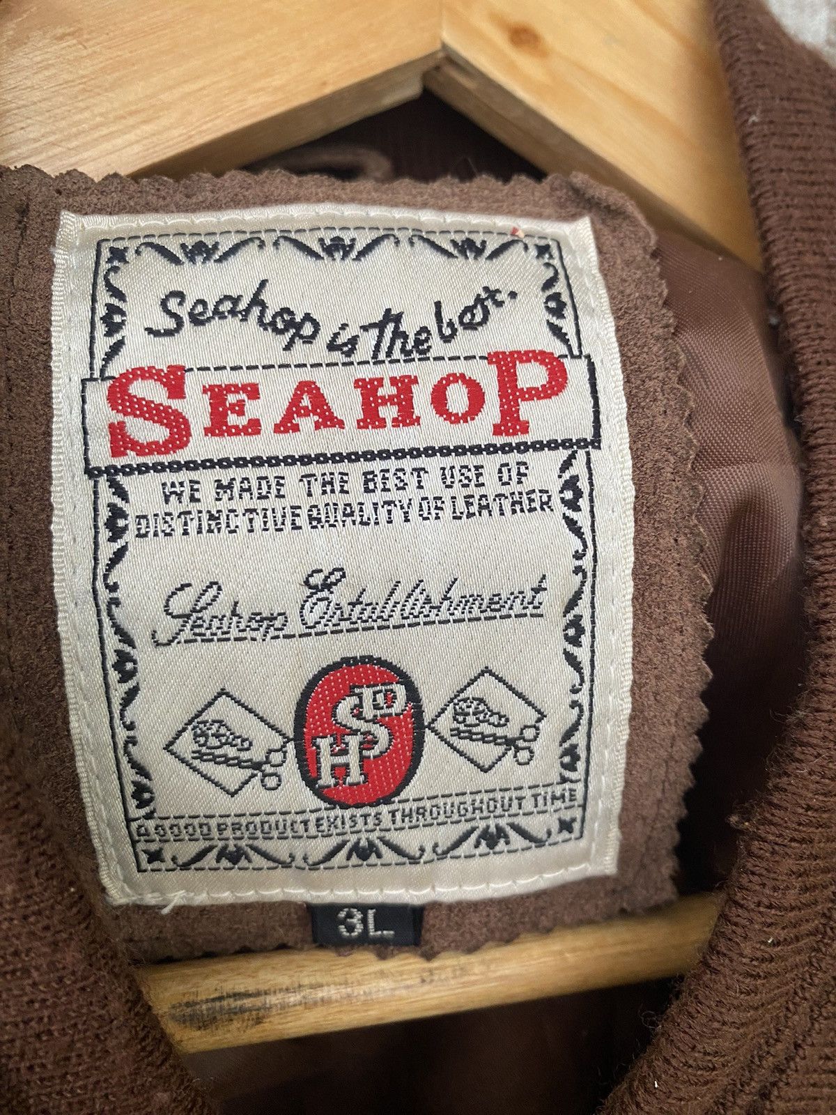 Japanese Brand Seashop Suede Leather Bomber Jacket Size US L / EU 52-54 / 3 - 7 Thumbnail
