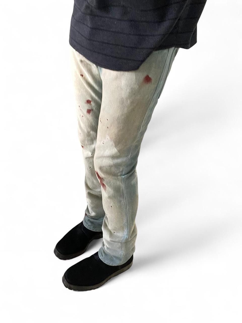 N.Hoolywood N.Hoolywood Blood Splatter Jeans Size US 29 - 1 Thumbnail