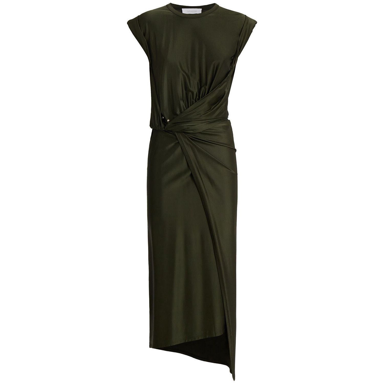 Rabanne Green Viscose jersey long dress New & Authentic (Wom