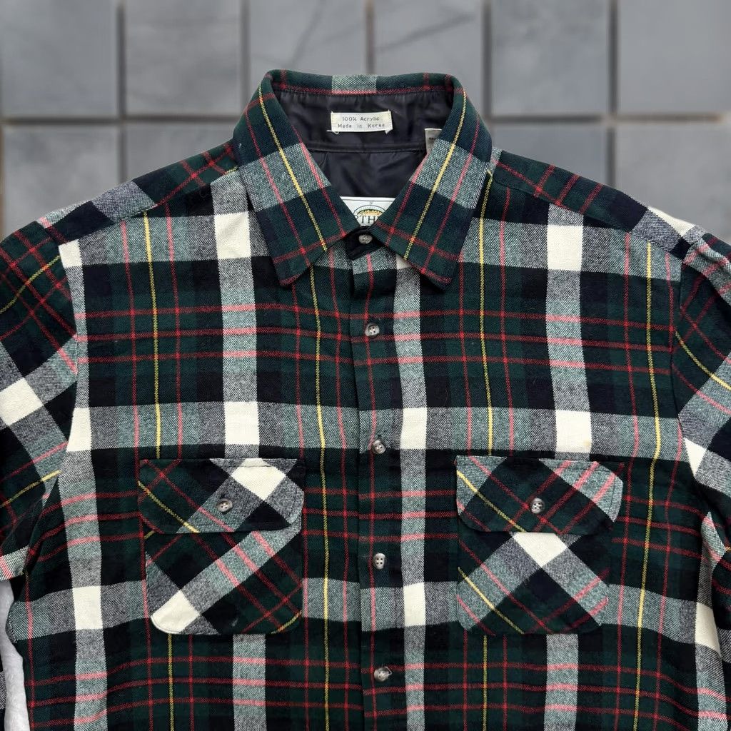 Vintage VINTAGE Northwest Territory Shirt Mens M Green Plaid Flannel Button Up Size US M / EU 48-50 / 2 - 1 Thumbnail