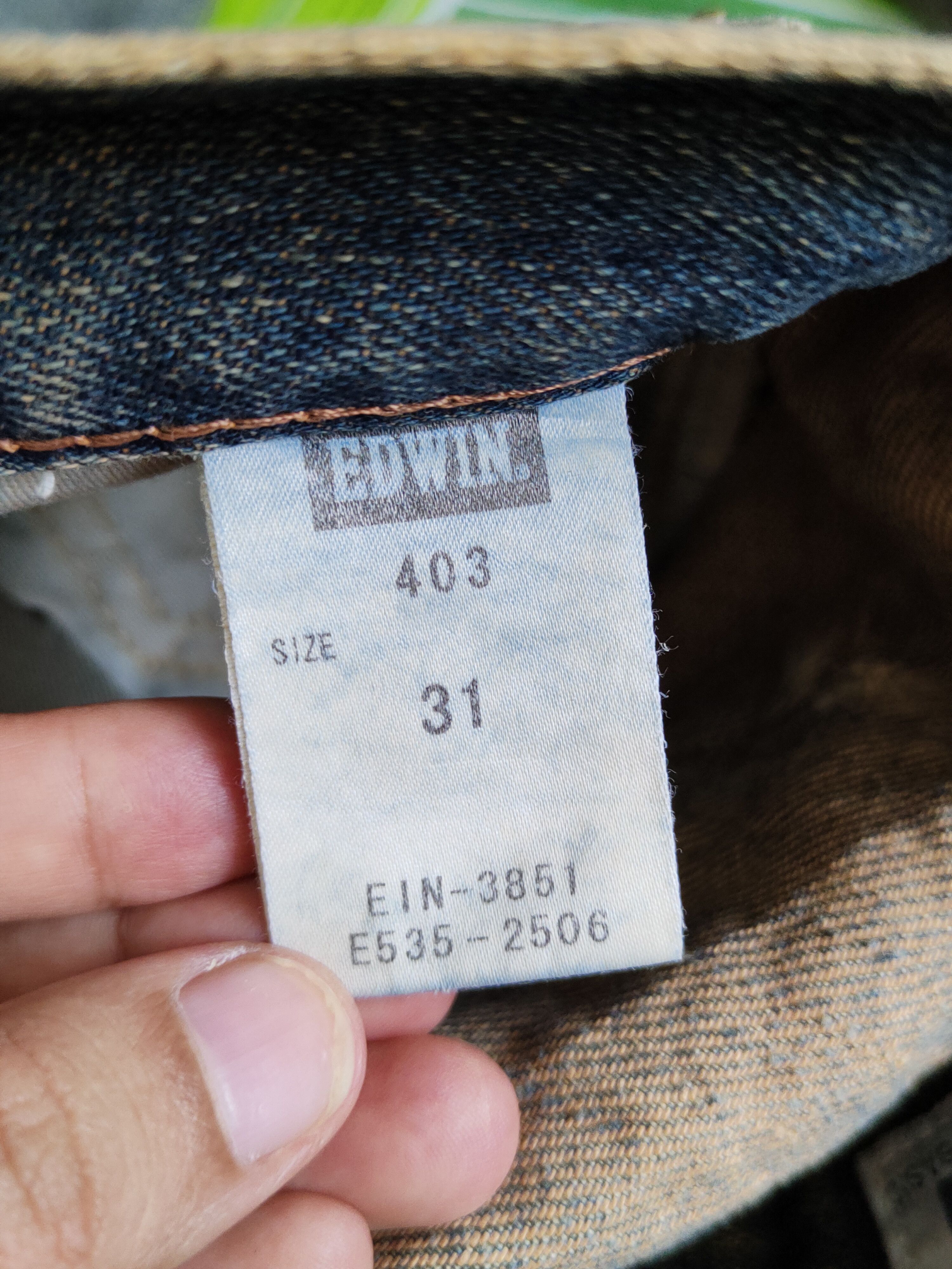 Edwin Edwin Dark Blue Faded Distressed Ripped Jeans #S2239 Size US 31 - 16 Thumbnail