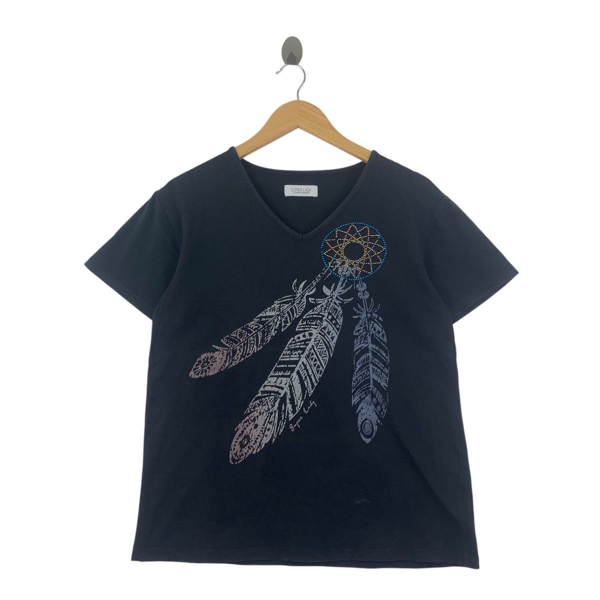 Kansai Yamamoto KANSAI YAMAMOTO SUPER LADY Dream Catcher Tee Shirt Top Size M / US 6-8 / IT 42-44 - 1 Thumbnail