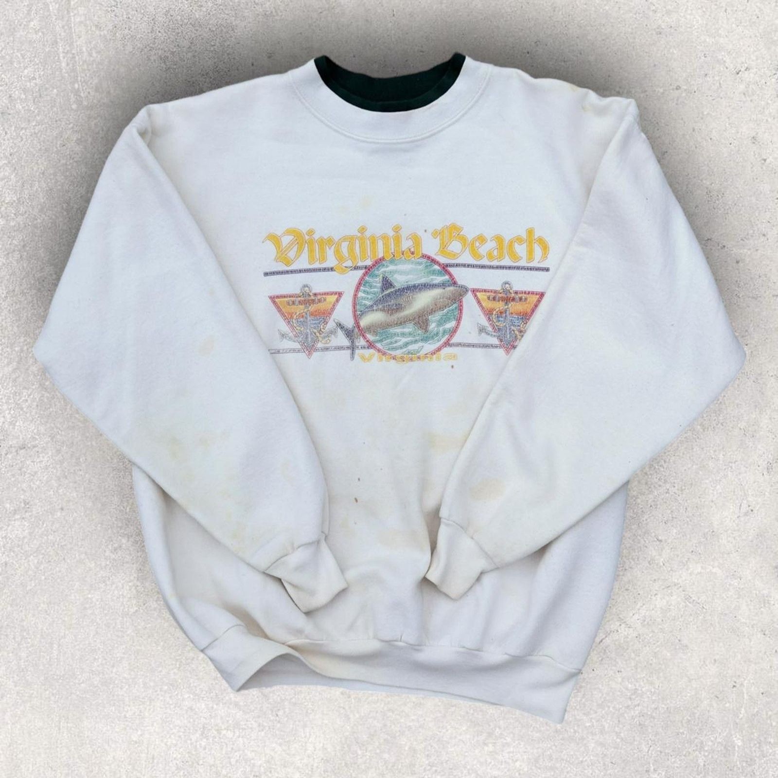 Vintage 90’s Vintage Virginia Beach Crewneck Size M / US 6-8 / IT 42-44 - 2 Thumbnail