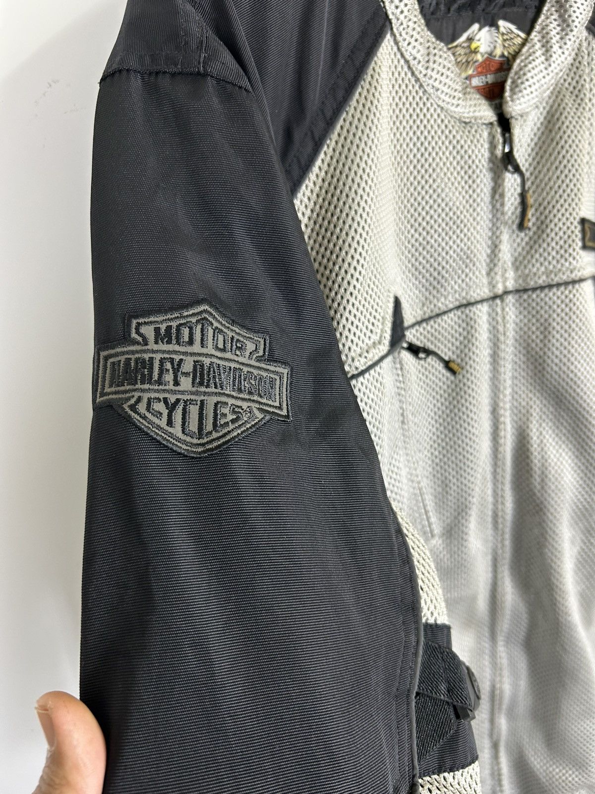 Harley Davidson ⚡️Vintage Harley Davidson Reflective Rider Zipper Jacket Size US XXL / EU 58 / 5 - 11 Thumbnail