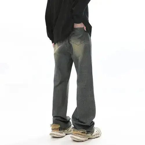 Japanese Brand Washed Baggy Distressed Wide Leg Jeans Pants Size US 32 / EU 48 - 3 Thumbnail